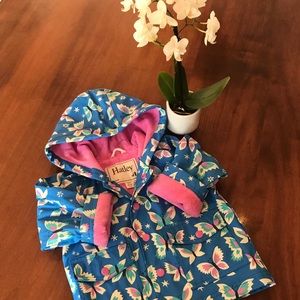 Hatley Infant Blue & Pink Butterfly print raincoat